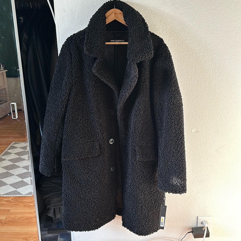 Karl Lagerfeld Paris Men's Casual Oversized Coat